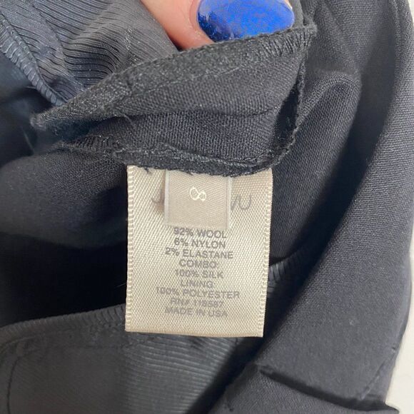 Jason Wu Black Wool Blend Tapered Dress Pants - Picture 6 of 6